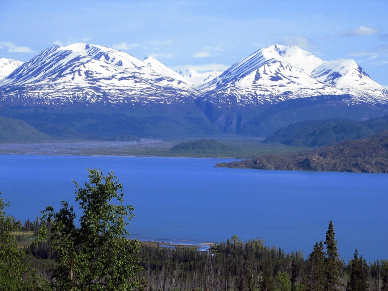 Landscape photo of the upper end of the lake by Jeremy Sauskojus. This is Skilak on one of those rare and beautiful days. Days like this would make me sometimes forget how ill-tempered the "great lady" could get.