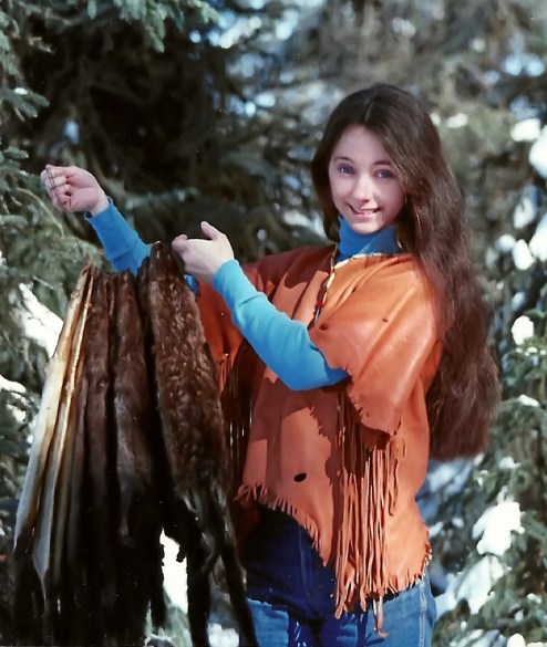 I enjoyed sewing and making crafts out of the furs that Sam trapped.