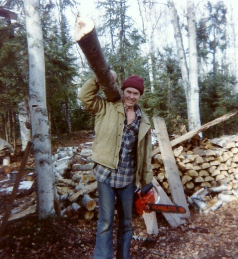 Seems like Sam's always got a log attached to his shoulder these days!