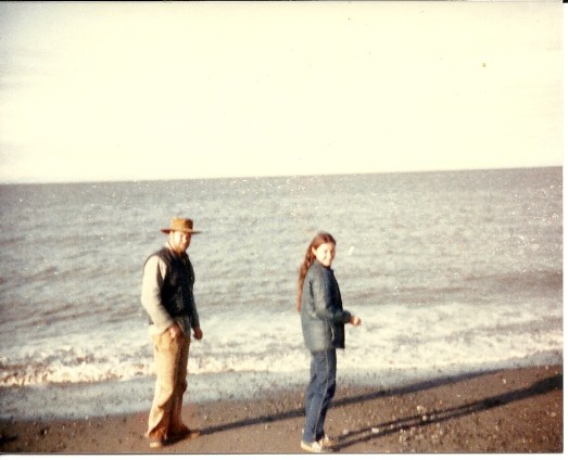 Checking out our new surroundings on Caribou Island, Skilak Lake!
